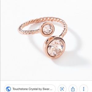Rose gold ring from Touchstone by Swarovski.